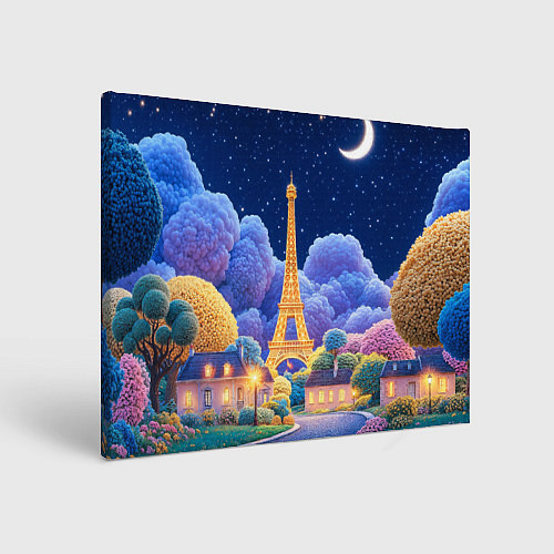 Картина прямоугольная Eiffel tower / 3D-принт – фото 1