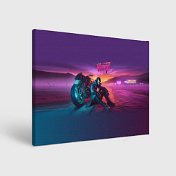 Картина прямоугольная Venom near his motorcycle - ai art fantasy