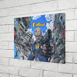 Холст прямоугольный Fallout брутальный седьмой, цвет: 3D-принт — фото 2