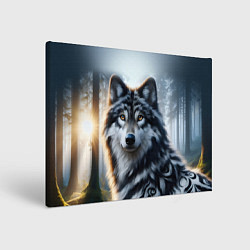 Картина прямоугольная Морда волка - Россия