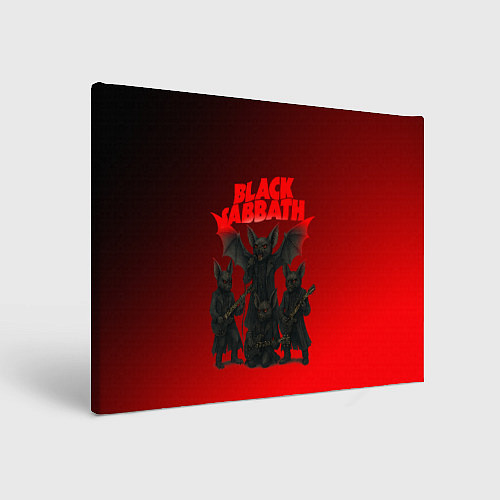 Картина прямоугольная Black Sabbath летучие мыши / 3D-принт – фото 1