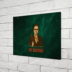 Холст прямоугольный Не болтай - стиль СССР, цвет: 3D-принт — фото 2