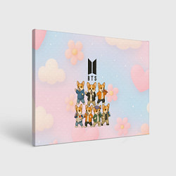 Картина прямоугольная Корги BTS