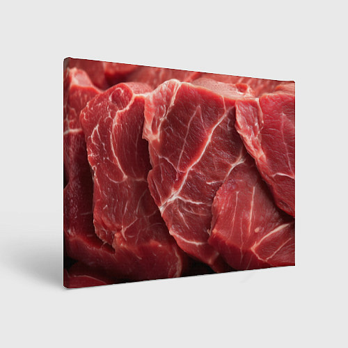Картина прямоугольная Текстура мяса / 3D-принт – фото 1