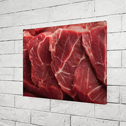 Холст прямоугольный Текстура мяса, цвет: 3D-принт — фото 2
