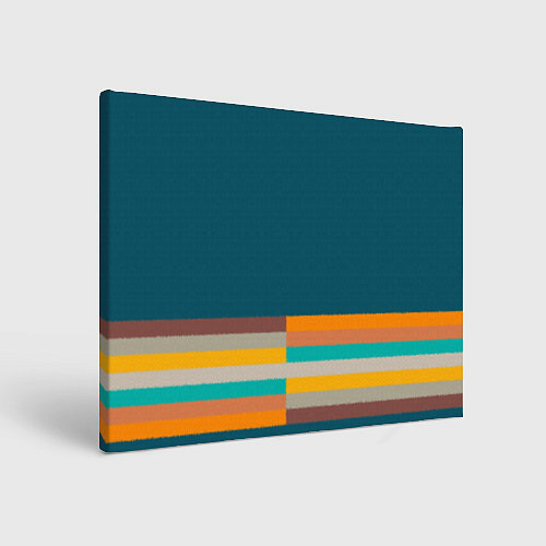 Картина прямоугольная Индиго и шумовой градиент заката с текстурой / 3D-принт – фото 1