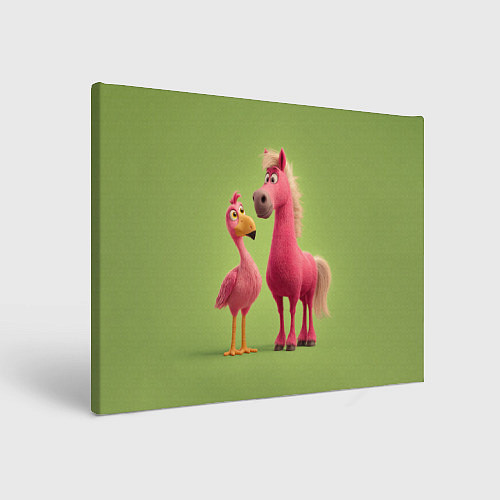 Картина прямоугольная Розовые они такие / 3D-принт – фото 1