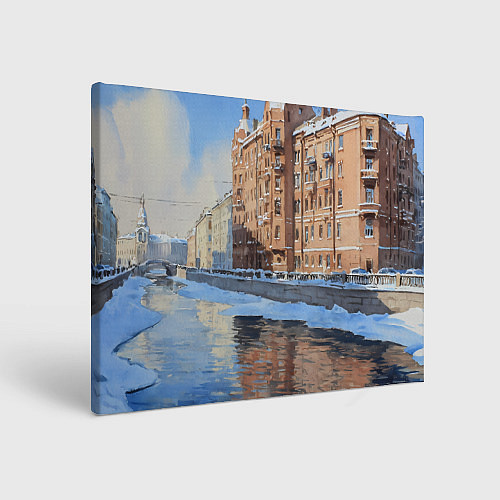 Картина прямоугольная Зимний Санкт-Петербург / 3D-принт – фото 1