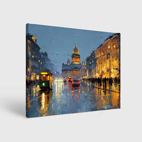 Картина прямоугольная Зимний Питер / 3D-принт – фото 1