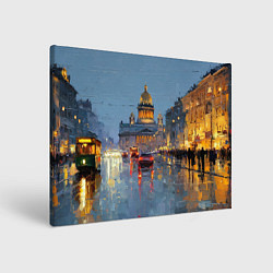 Картина прямоугольная Зимний Питер
