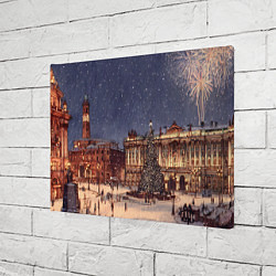 Холст прямоугольный Новогодняя елка Санкт-Петербурга, цвет: 3D-принт — фото 2