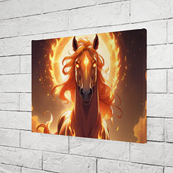 Холст прямоугольный Огненная лошадь в свечении, цвет: 3D-принт — фото 2