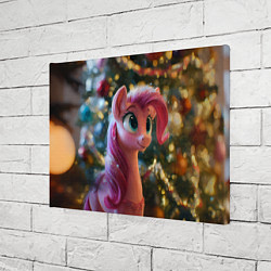 Холст прямоугольный Милая лошадка с розовой гривой, цвет: 3D-принт — фото 2