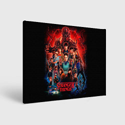 Холст прямоугольный Все герои Загадочные события финал, цвет: 3D-принт