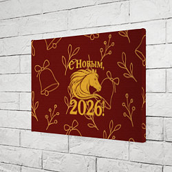 Холст прямоугольный С новым 2026 годом, цвет: 3D-принт — фото 2