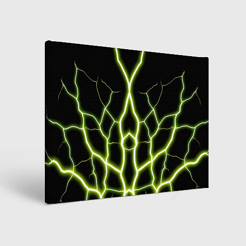 Картина прямоугольная Color green black / 3D-принт – фото 1
