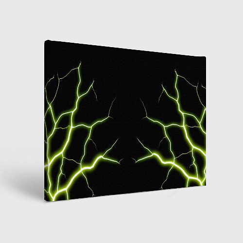 Картина прямоугольная Color green black / 3D-принт – фото 1