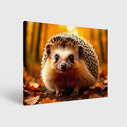 Картина прямоугольная Ежик в осеннем лесу