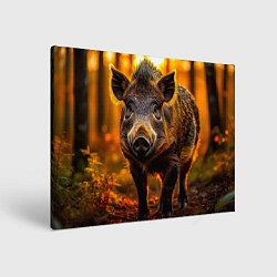Картина прямоугольная Кабан на закате