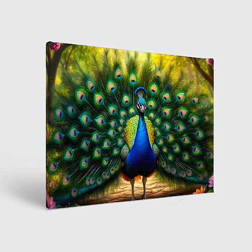 Картина прямоугольная Царственный павлин / 3D-принт – фото 1