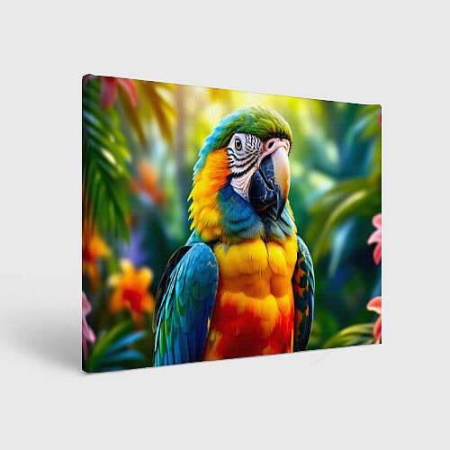 Картина прямоугольная Сине-жёлтый ара / 3D-принт – фото 1