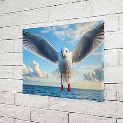 Холст прямоугольный Чайка над волной, цвет: 3D-принт — фото 2