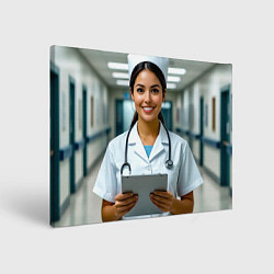 Картина прямоугольная Медицинская сестра с улыбкой