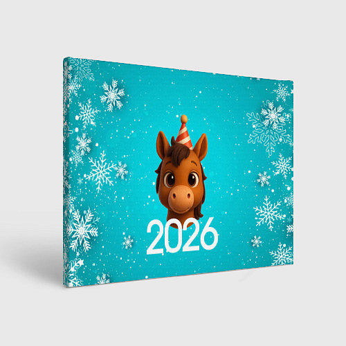 Картина прямоугольная Голова лошадки / 3D-принт – фото 1