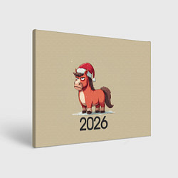 Картина прямоугольная Забавная лошадка 2026