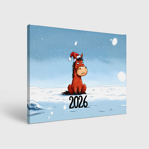 Картина прямоугольная Сердитая лошадка 2026 / 3D-принт – фото 1