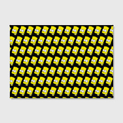 Холст прямоугольный Барт Симпсон: узор, цвет: 3D-принт — фото 2