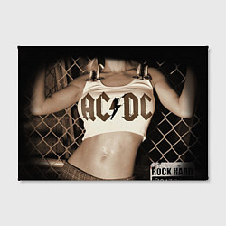 Холст прямоугольный AC/DC Girl, цвет: 3D-принт — фото 2