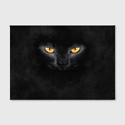 Холст прямоугольный Черная кошка, цвет: 3D-принт — фото 2