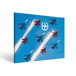 Холст прямоугольный Самолеты ВВС, цвет: 3D-принт