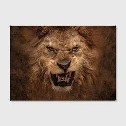 Холст прямоугольный Взгляд льва, цвет: 3D-принт — фото 2