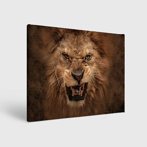 Картина прямоугольная Взгляд льва / 3D-принт – фото 1