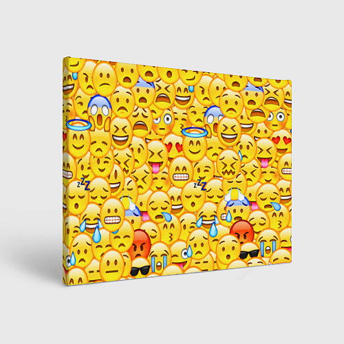 Картина прямоугольная Emoji / 3D-принт – фото 1