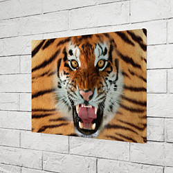 Холст прямоугольный Взгляд тигра, цвет: 3D-принт — фото 2