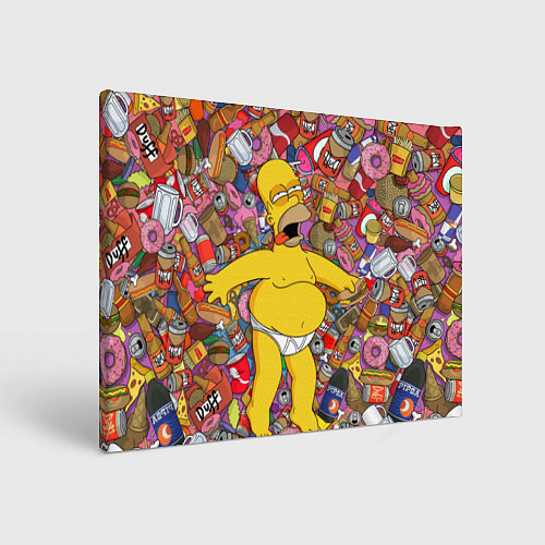 Картина прямоугольная Рай Гомера / 3D-принт – фото 1