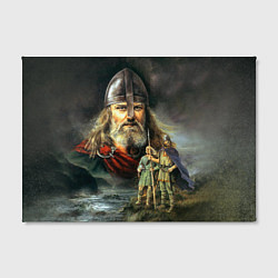 Холст прямоугольный Богатырь Руси, цвет: 3D-принт — фото 2