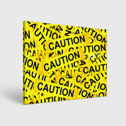 Картина прямоугольная Caution