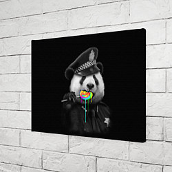 Холст прямоугольный Панда с карамелью, цвет: 3D-принт — фото 2