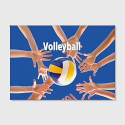 Холст прямоугольный Волейбол играют все, цвет: 3D-принт — фото 2