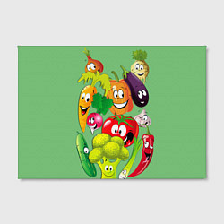 Холст прямоугольный Правильное питание, цвет: 3D-принт — фото 2