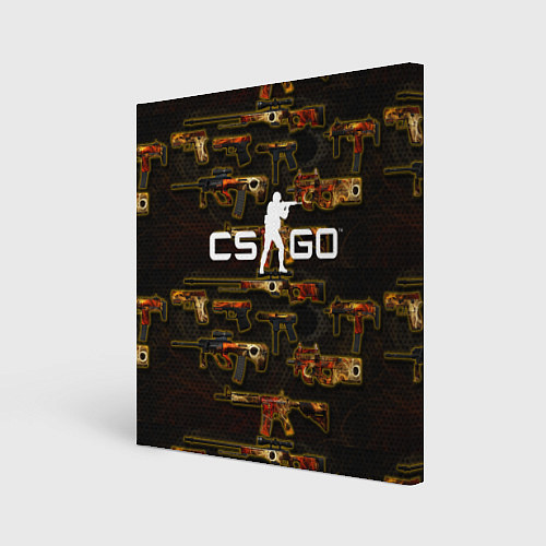 Картина квадратная Counter-Strike Global Offensive / 3D-принт – фото 1