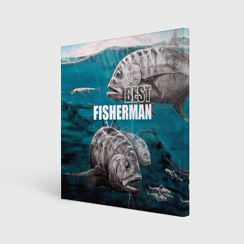 Картина квадратная Best fisherman / 3D-принт – фото 1