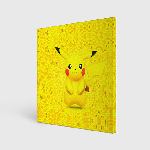 Картина квадратная Pikachu / 3D-принт – фото 1