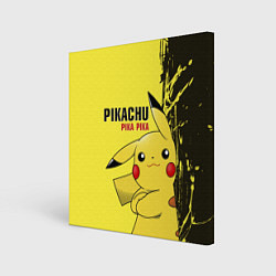 Картина квадратная Pikachu Pika Pika