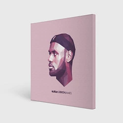 Картина квадратная LeBron James: Poly Violet