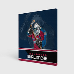 Холст квадратный Colorado Avalanche, цвет: 3D-принт